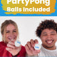 PARTYPONG Standard 8-Foot Folding Beer Pong Table w/Beer Pong Balls - Top Pong Edition