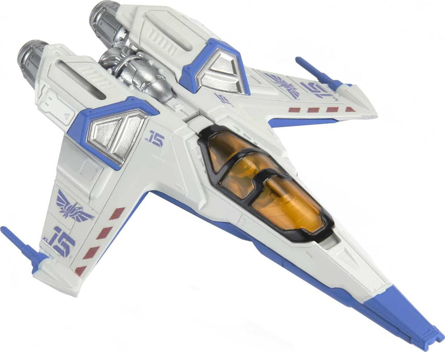 Mattel Disney and Pixar Lightyear Hyperspeed Series Mini Action Figure & Toy Vehicle Set, Buzz Lightyear & XL-15 Spaceship