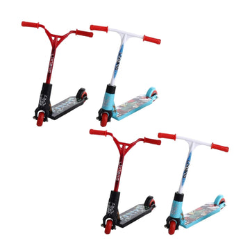 SelHeng 4Pcs Finger Scooter Mini Two Wheel Toys,Mini Scooters Finger Board Accessories,Tiny Trick Scooter for Party Favors,Finger Training,Birthday