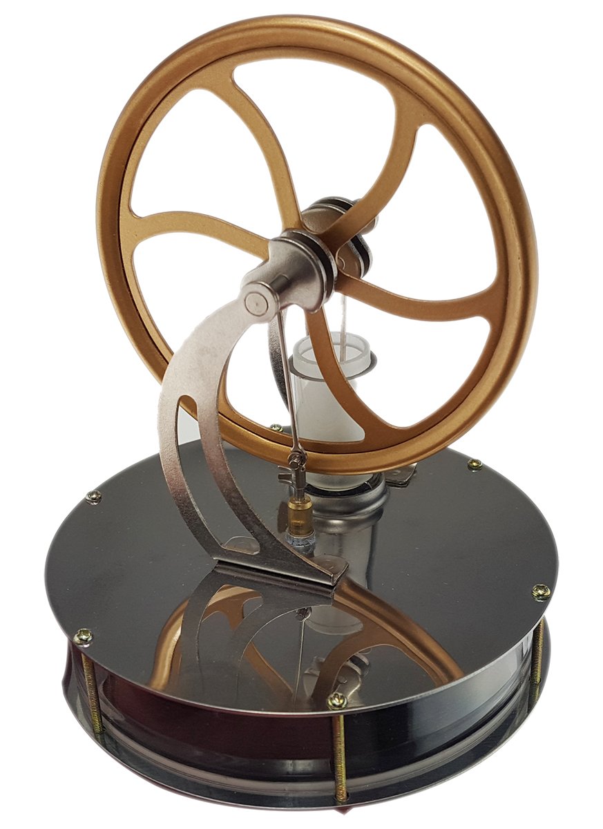 Low Temperature Stainless Steel Stirling Engine Generator for Education