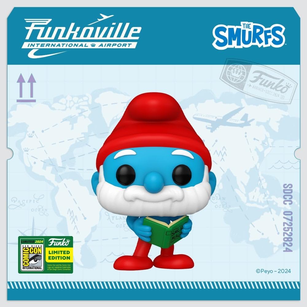 Pop! Television: The Smurfs - Papa Smurf with Magic Book (2024 SHARED EXCLUSIVE)