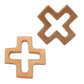 10pcs Natural Wooden Cross Children's Toy Pendant Pure Natural Beech Wood Animal Shape Toys for Handmade Home Decoration Crafts (10 pcs)