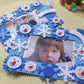 4E's Novelty Foam Snowflake Pictures Frame Craft Kit, 4 Pack Christmas Foam Picture Frames for Kids, Winter Picture Frames Craft with Self-Adhesive