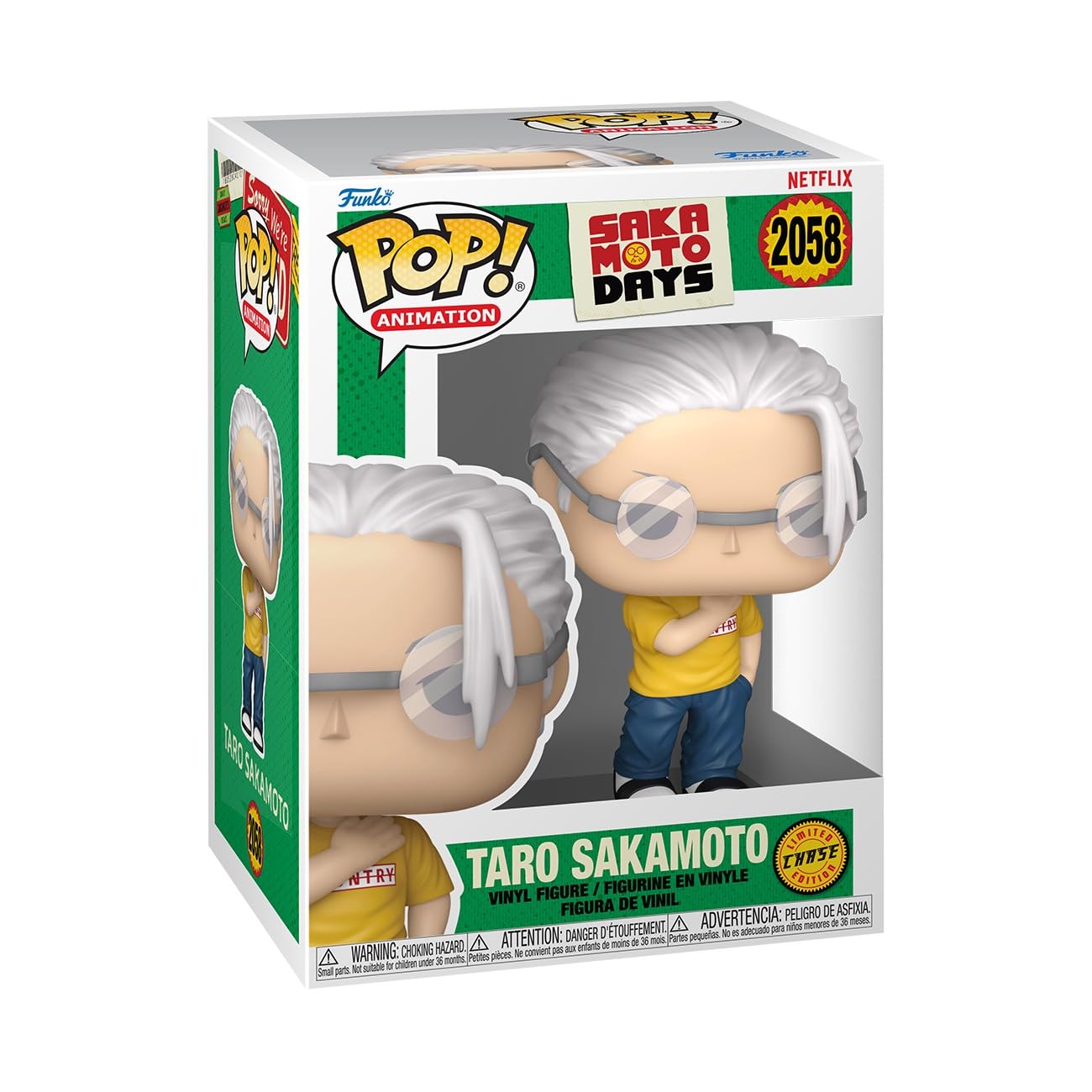 Funko Pop! Animation: Sakamoto Days - Taro Sakamoto - 1/6 Odds for Rare Chase Variant - Collectable Vinyl Figure - Gift Idea - Official Merchandise