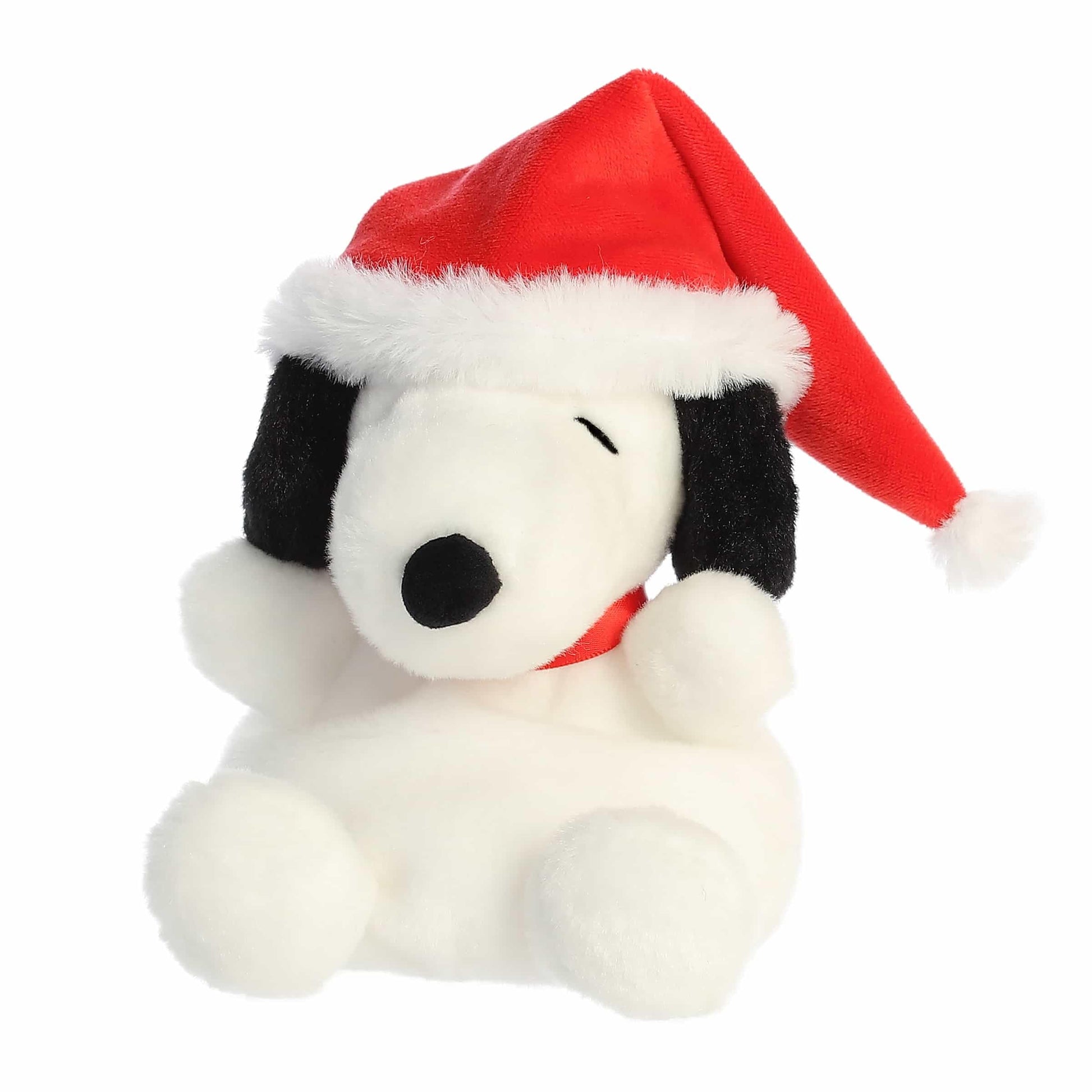 Aurora® Festive Peanuts® Santa Snoopy Palm Pals™ Stuffed Animal - Officially Licensed Toys for All Snoopy Fans - Perfect for Holiday Decorations or