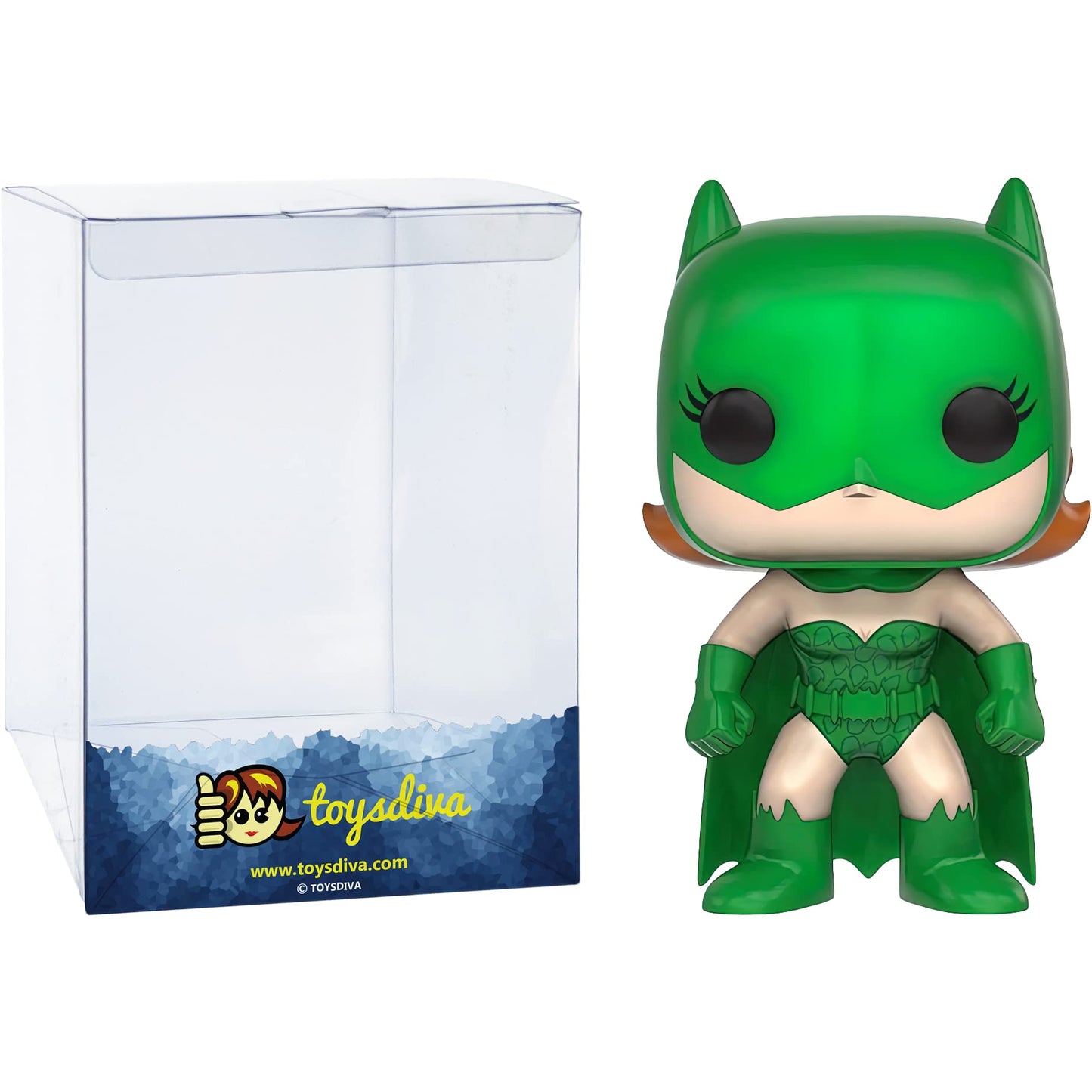 Funko P o i s o n I v y/B a t g i r l Imposter: P o p ! Heroes Vinyl Figurine Bundle with 1 Compatible 'ToysDiva' Graphic Protector (128-10782 - B)