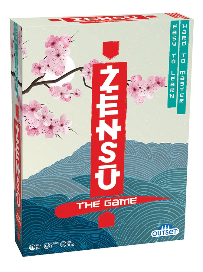 Zensu - The Wooden Board Game That is Easy to Learn but Hard to Master - for 2 Players Ages 8 and up by Outset Media