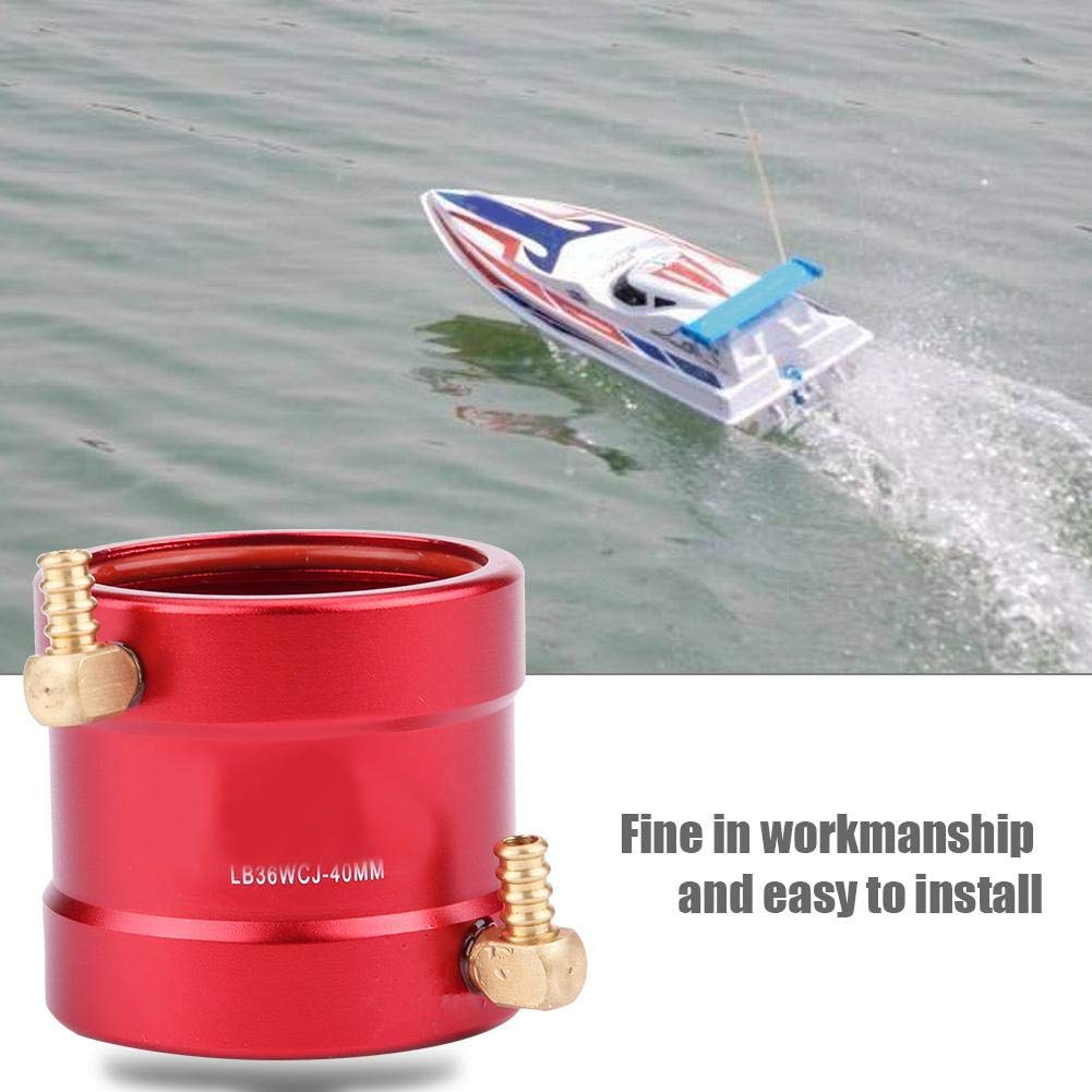 Bewinner RC Boat Water Cooling Tubing, RC Model Boat Accessory, Motor Water Cooling Jacket, 36mm-40mm Metal Parts for RC Motors, Universal Fit