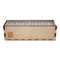 Deluxe Modern Domino Set Double Six, with Jumbo Sized Tournament Dominoes Black and White Two Toned with Spinner (Rivets) in Wood Box with Acrylic Top