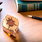 Lady Bug - Secret Wooden Intarsia Puzzle Box - Handcrafted from Natural Exotic Woods