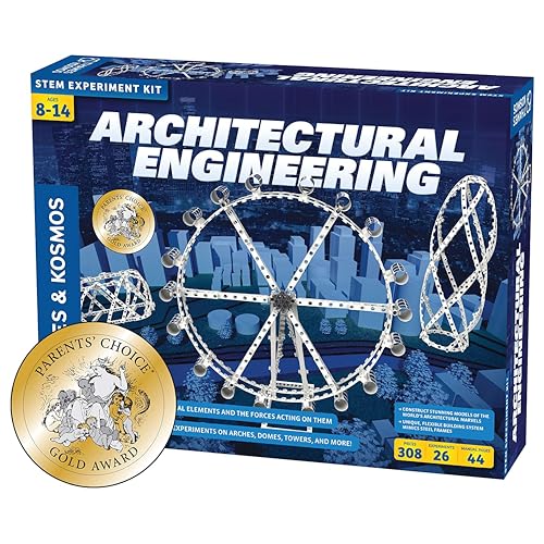 Thames & Kosmos Architectural Engineering | Science Experiment & Model Building Kit | Build 26 Models of Structures & Structural Elements | A Parents'