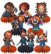 8Pcs Chucky Birthday Party Decorations,Horror Movie Character Party Honeycomb Table Centerpiece Chucky Party Themed Birthday Party Table Decorations