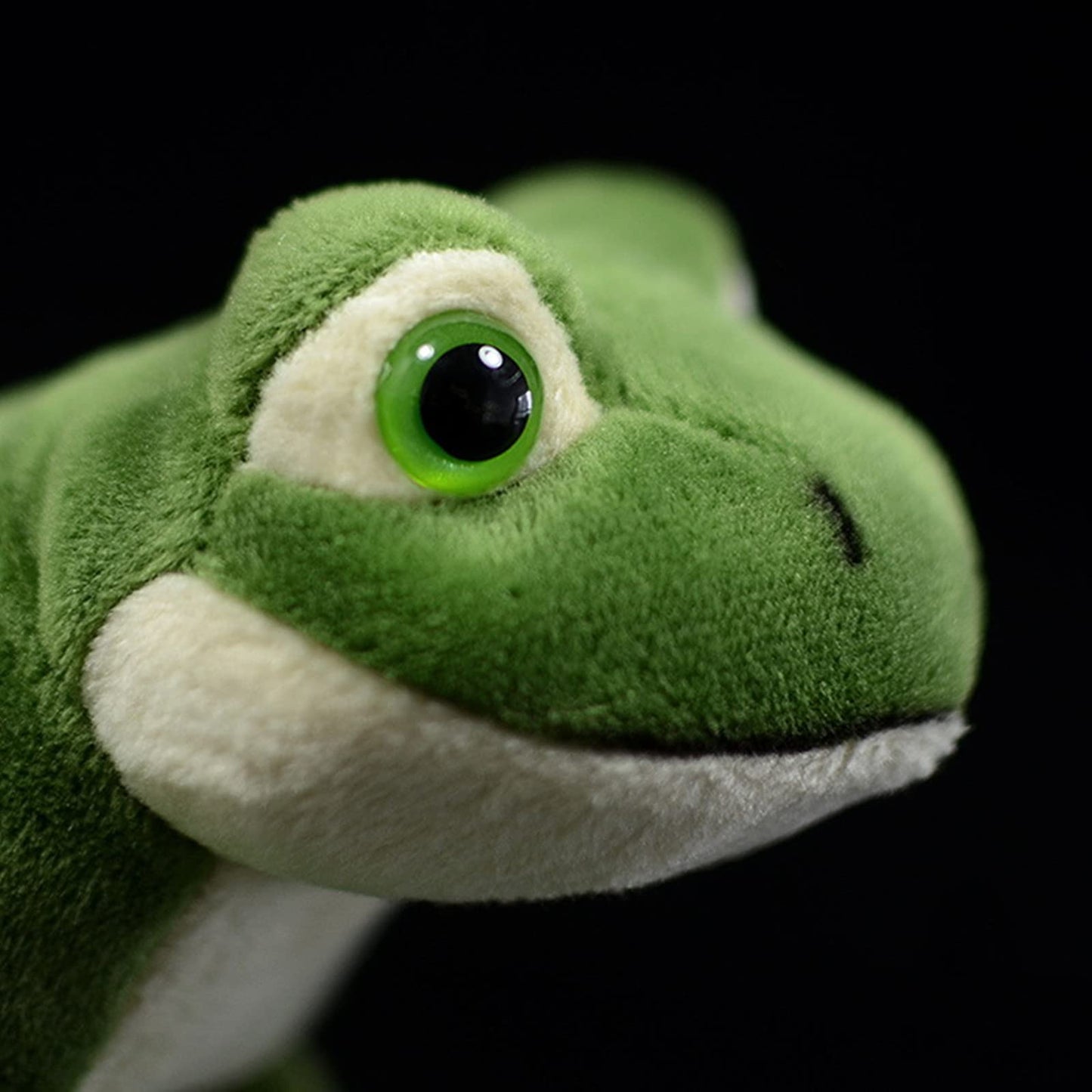 lilizzhoumax Green Frog Plush Toy, 6.29inch Green Super Soft Realistic Frog Stuffed Animal Toy Cute and Fun Simulation Party Home Decorations