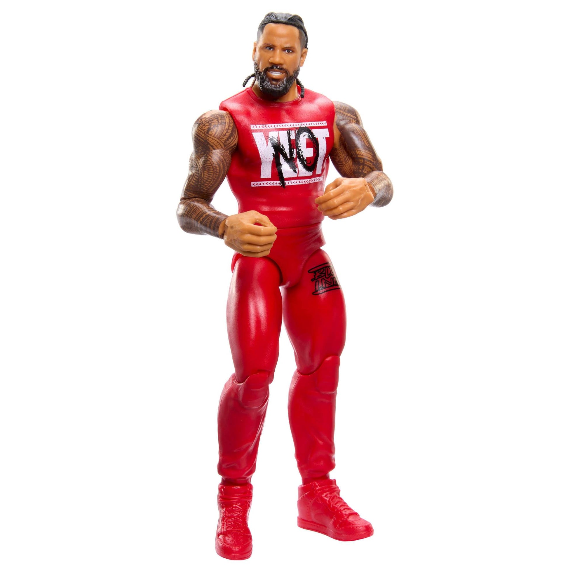 Mattel WWE Jimmy USO Action Figure, Main Event Series #155 6-inch Collectible with 10 Articulation Points & Life-Like Look
