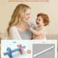 Baby Teething Toys for 3-12 Months, Food-Grade Silicone Hollow Tube Teether Stick, BPA-Free & Multi-Textured, Gum Massage, Sensory Development