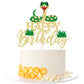 Kaoenla Glitter Snake Happy Birthday Cake Topper- snake theme happy birthday cake decoration animal theme birthday supplies decoration?Baby Party ?Boy