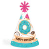 Big Dot of Happiness Donut Worry, Let’s Party - Cone Happy Birthday Party Hats for Kids and Adults - Set of 8 (Standard Size)