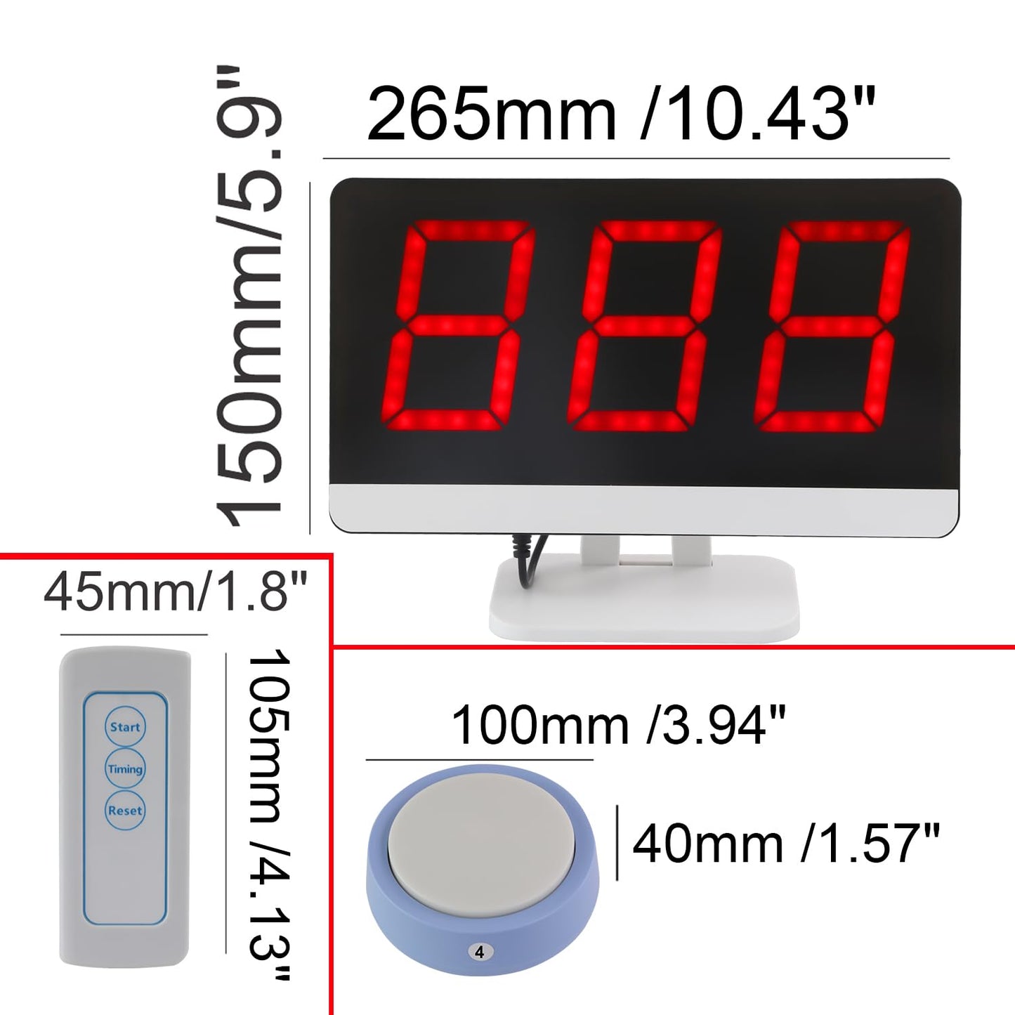 LOUKIENE Wireless Quiz Answer Game Buzzer System Gameplay 262ft for Game Show Family Game Nights Debate Contests in Companies Offices School Contest