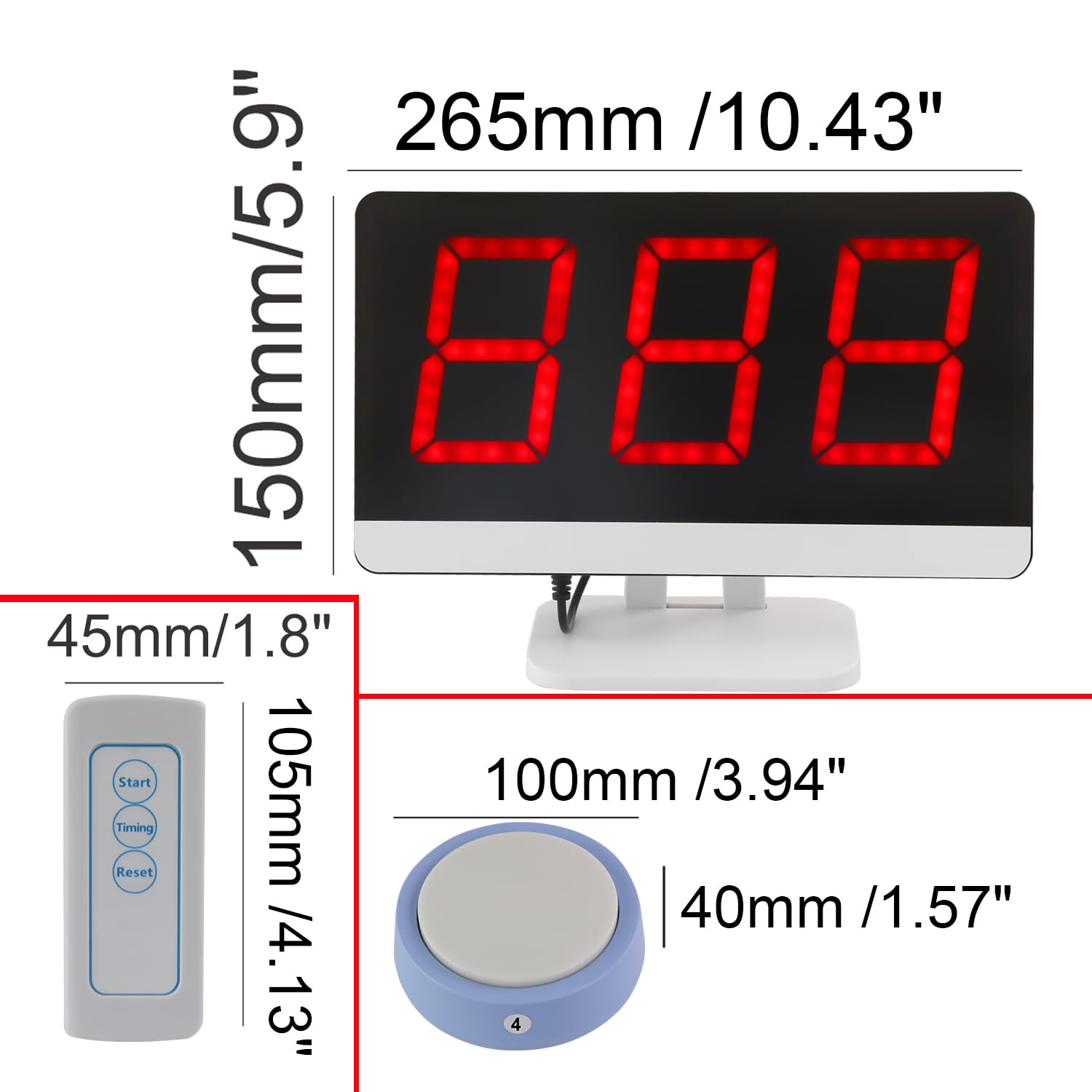 LOUKIENE Wireless Quiz Answer Game Buzzer System Gameplay 262ft for Game Show Family Game Nights Debate Contests in Companies Offices School Contest