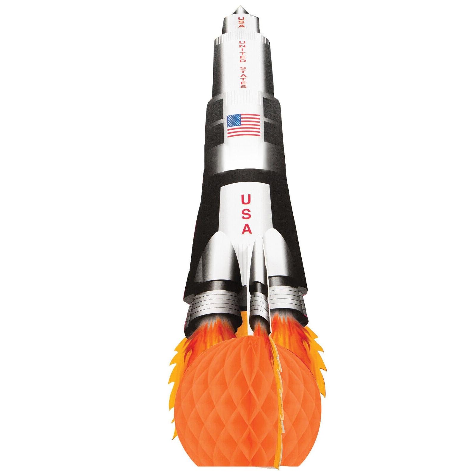 Creative Converting Space Rocket Centerpiece with Honeycomb Blast Off