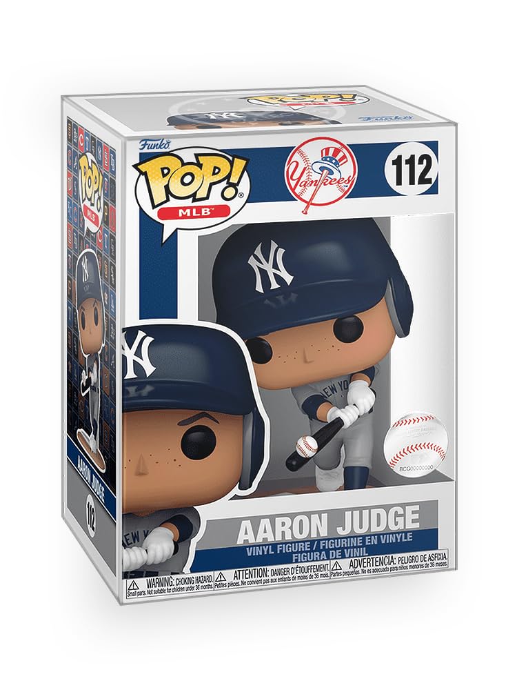 Epic Collectibles Pop Baseball: NY Yankees - Aaron Judge Batting Vinyl Figure Included with Box Protector Compatible for Funko