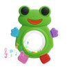 WALULAN Baby Teething Rings Toys,Over Sized of A Frog Infant Toys Relief Teethers for Babies 3-6-12-18 Months,Sensory Toys Rattle Teether Silicone