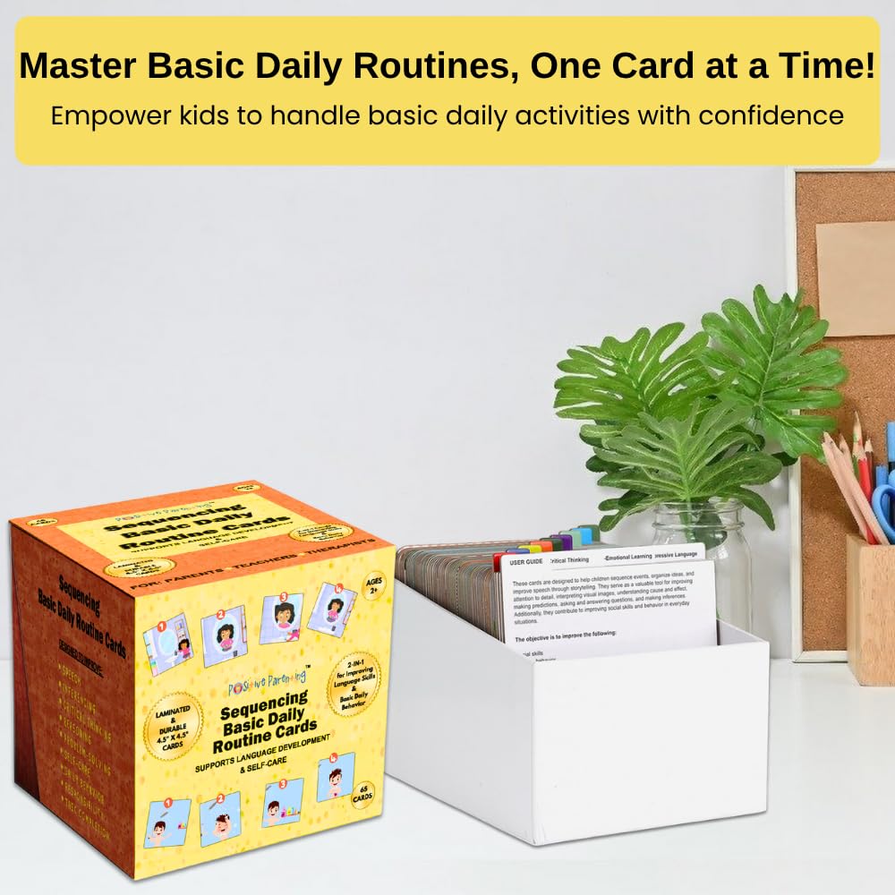 Sequencing Basic Daily Routine Conversation Cards | Learning Material for Social Skills & Emotional Intelligence | Speech Therapy Resources | ESL