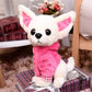 SUSHAFEN Stuffed Dog Puppy Toy Dog Plush Toy Soft Doll Stuffed Animal Pillow Birthday Gift Present Cute Dog Ornaments Decoration Handicraft House