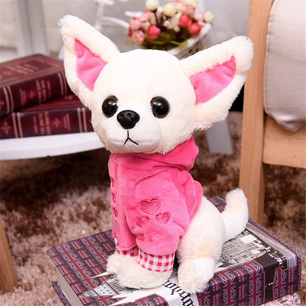 SUSHAFEN Stuffed Dog Puppy Toy Dog Plush Toy Soft Doll Stuffed Animal Pillow Birthday Gift Present Cute Dog Ornaments Decoration Handicraft House