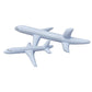 HAO White Large Inflatable Airplane Float, Blow Up Airplane Balloon for Outdoor, Party Favors, Swimming, (40inch)
