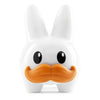 Kidrobot Happy Stache Labbit 10 Inch Vinyl Art Figure by Frank Kozik - White Edition