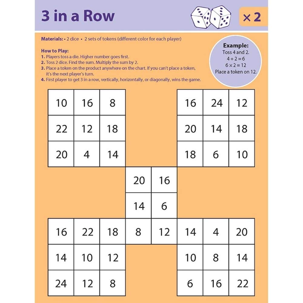 Didax Educational Resources Dice Games for Multiplication Mastery Medium