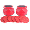Plastic Air Hockey Strikers/Pushers, 2 PCS 4" Plastic Air Hockey Pushers and 6 PCS 2.875" Pucks Replacement for Game Tables Goalies Equipment