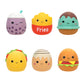 Squishmallows Squooshems: Food Series 5-Pack - Official Jazwares - Collectible Mini Squishy Squeezable Toy Mystery Blind Bag - Styles May Vary