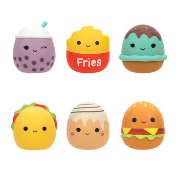 Squishmallows Squooshems: Food Series 5-Pack - Official Jazwares - Collectible Mini Squishy Squeezable Toy Mystery Blind Bag - Styles May Vary