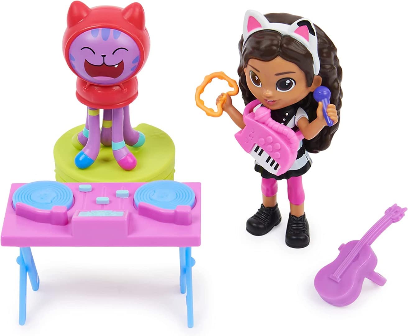 Gabby et la Maison Magique - Gabby's Dollhouse - 2 Figures and Accessories - Gabby, 1 Cat Figurine, Accessories - Cartoon Gabby and the Magic House