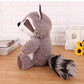 Xshelley 9.8inch Raccoon Stuffed Animal Plush Toy Raccoon Plushie Woodland Toy Soft Animal Doll,Cute Toy Gifts for Boys and Girls