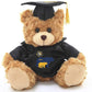 Plushland Plush Stuffed Animal Toys 12 Inches Present Gifts for Graduation Day, Personalized Text, Name or Your School Logo on Gown, Best for Any Grad
