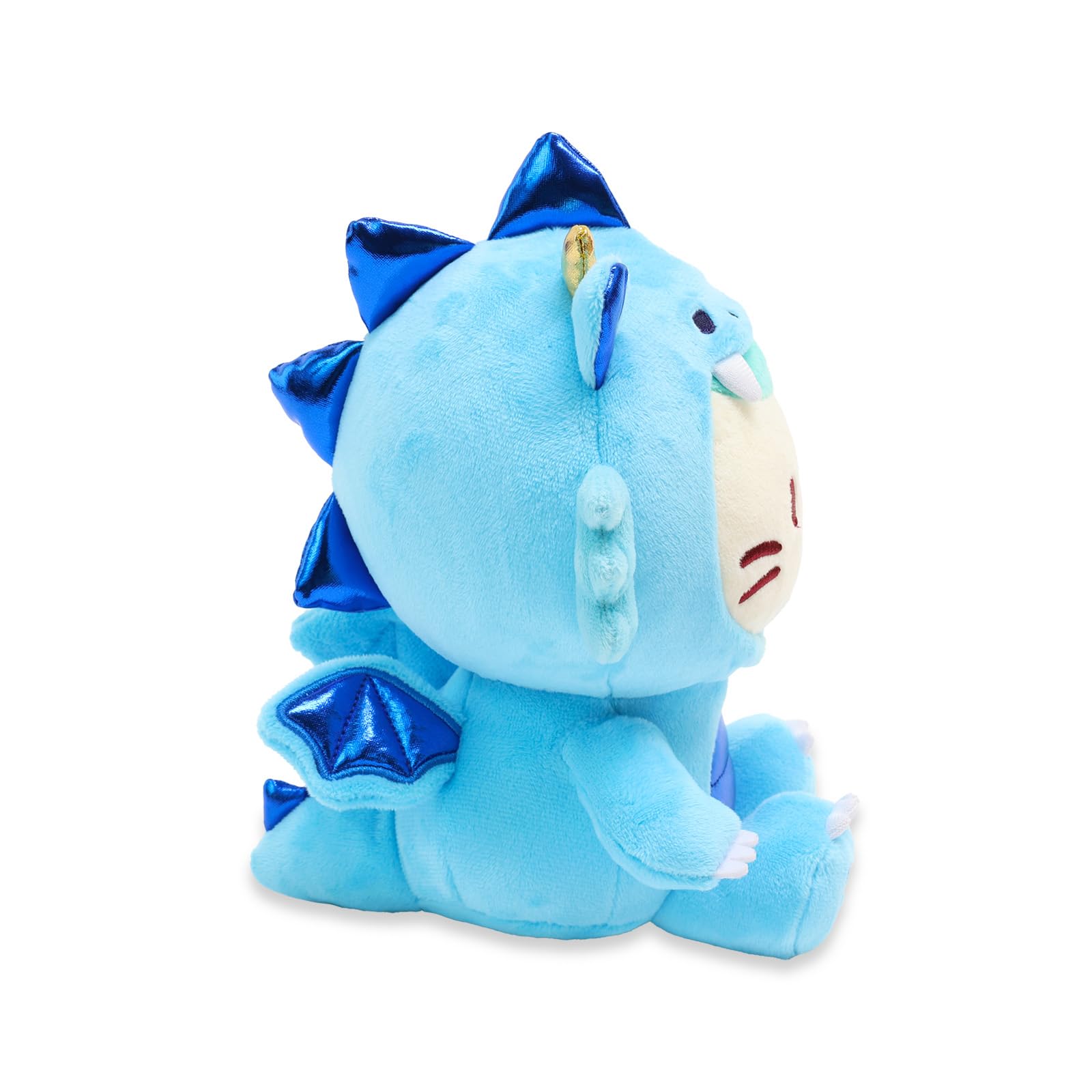 Anirollz Stuffed Animal Plush Toy - 8" Medium Dragon Sitting Plush Doll | Soft, Squishy, Warm, Cute, Comfort, Safe | Birthday Kawaii Mint Kitty Cat in