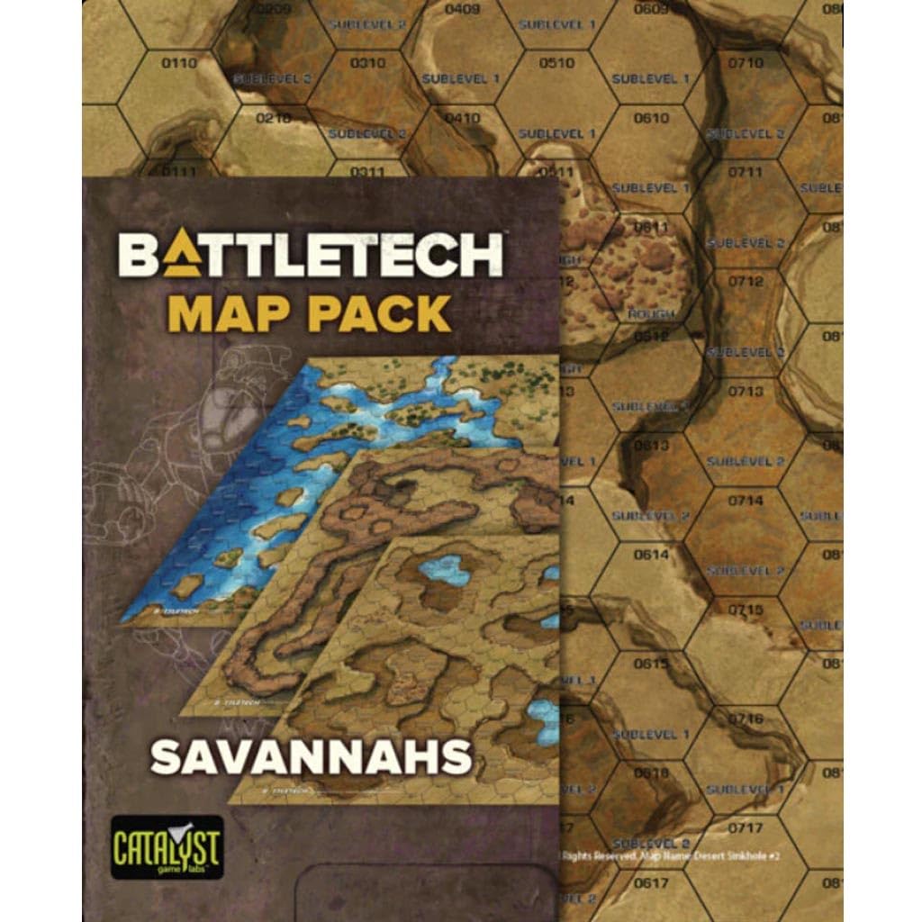 Catalyst Game Labs Battletech Map Pack Savannah - Strategy Board Game - for 1+ Players and Ages 14+