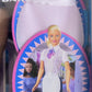 BARBIE TRAVEL TRAIN FUN w Barbie Doll, Carry On BAG, & Apron (2001)