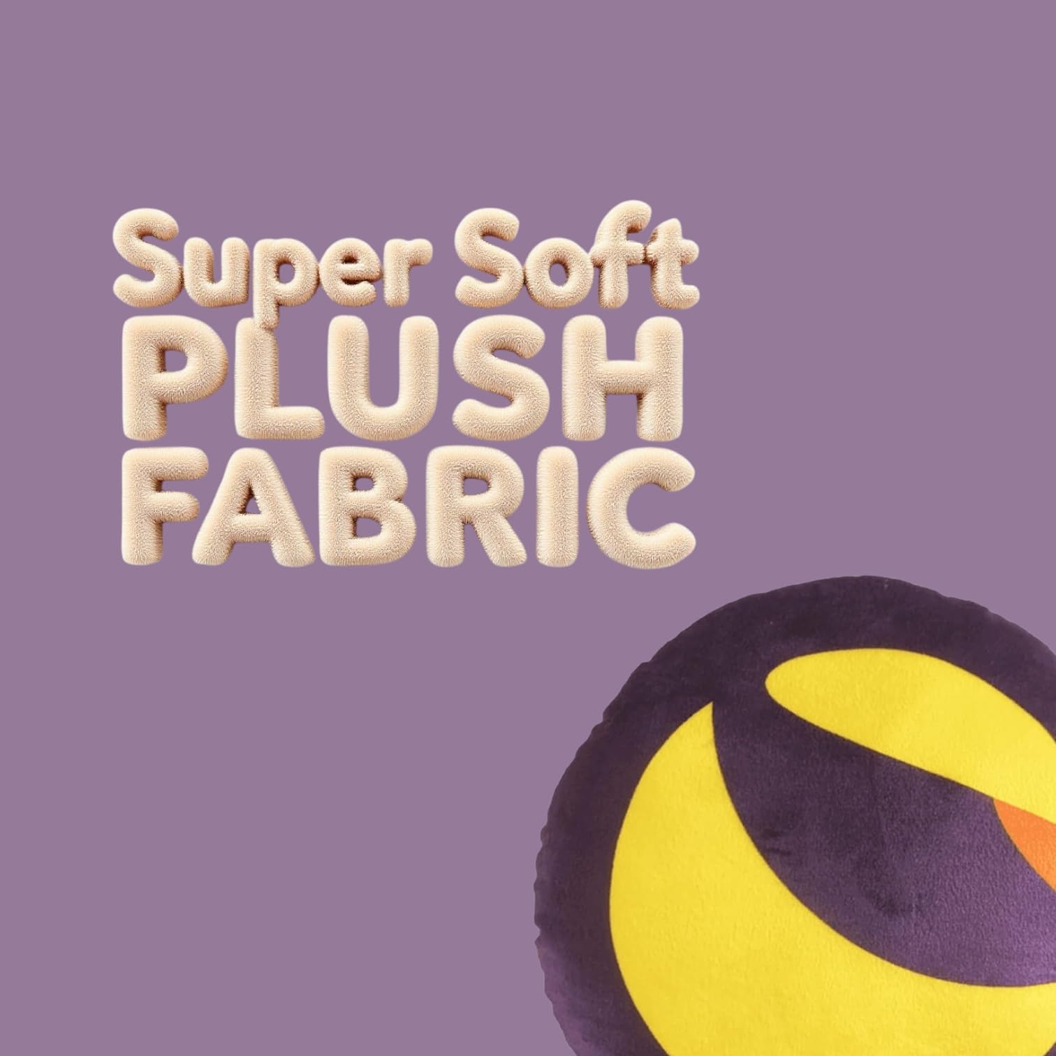 Terra Luna Pillow - Round Stuffed Plush Crypto Pillow by BlockCraft.Shop Luna Plush Pillow
