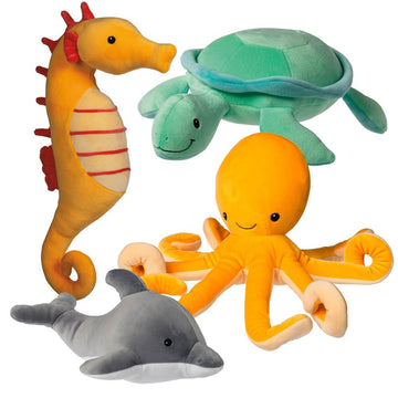 Mary Meyer Stuffed Animal Smootheez Pillow-Soft Toy, 10-Inches, Octopus