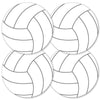 Big Dot of Happiness Volleyball Party Decorations - 20 Double-Sided Paper Cutouts, 5.5-Inch Premium Quality Sports-Themed Decor for Birthday, Baby