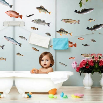 Simulated Natural Fish Stickers Suit