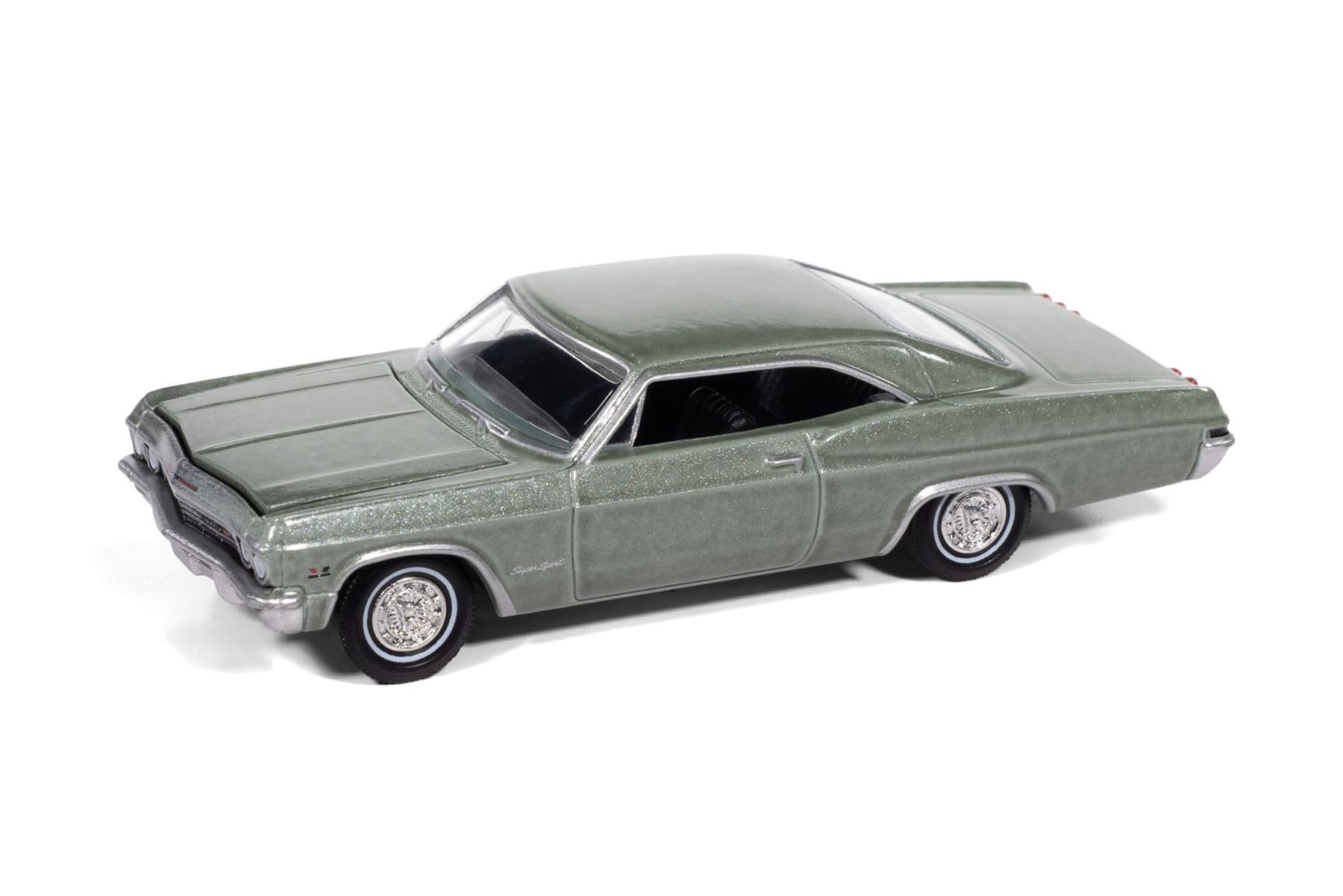 1965 SS 396 Willow Green Metallic Vintage Muscle Series 1/64 Diecast Model Car by Auto World AWSP193B