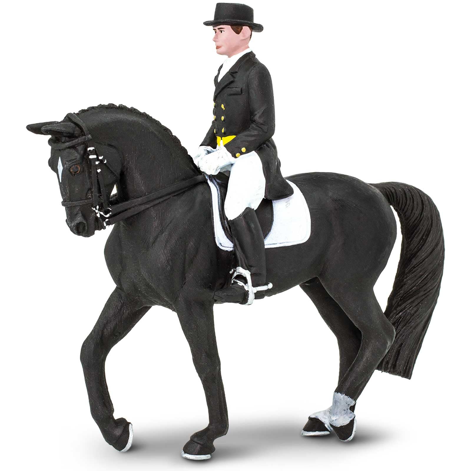 Safari Ltd. James on Dancing Bells Toy Set - Realistic Horse and Rider Model - Educational Toy for Boys, Girls, and Kids Ages 3+