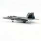 LATUROP 1/100 F22 Raptor Fighter Jet Model, Pre-Assembled Metal Diecast Aircraft, Highly Simulation Airplane Models for Collection or Gift.