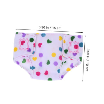 Tomaibaby Doll Clothes 2pcs Diapers, Adjustable Underwear Reusable Diapers for 14-18 Inch Baby Dolls