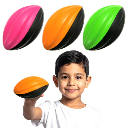 Blu Jay LMC Products Mini Football 3-Pack - 5” Spiral Foam Football Small Footballs for Kids - Mini Footballs 3-Pack - Soft, Easy Grip Toddler (Pink